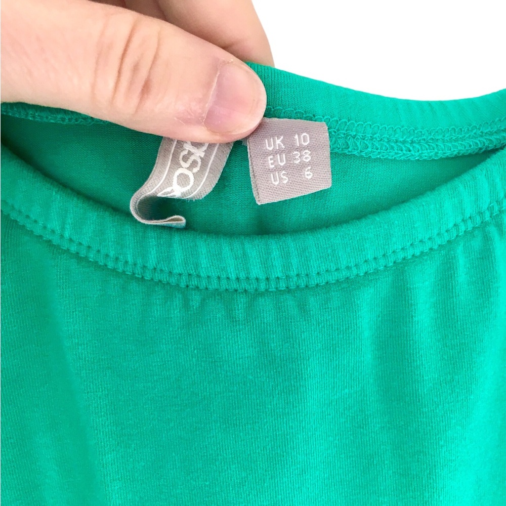 ASOS Green Ruffle Sundress Size 6 - Picture 3 of 5